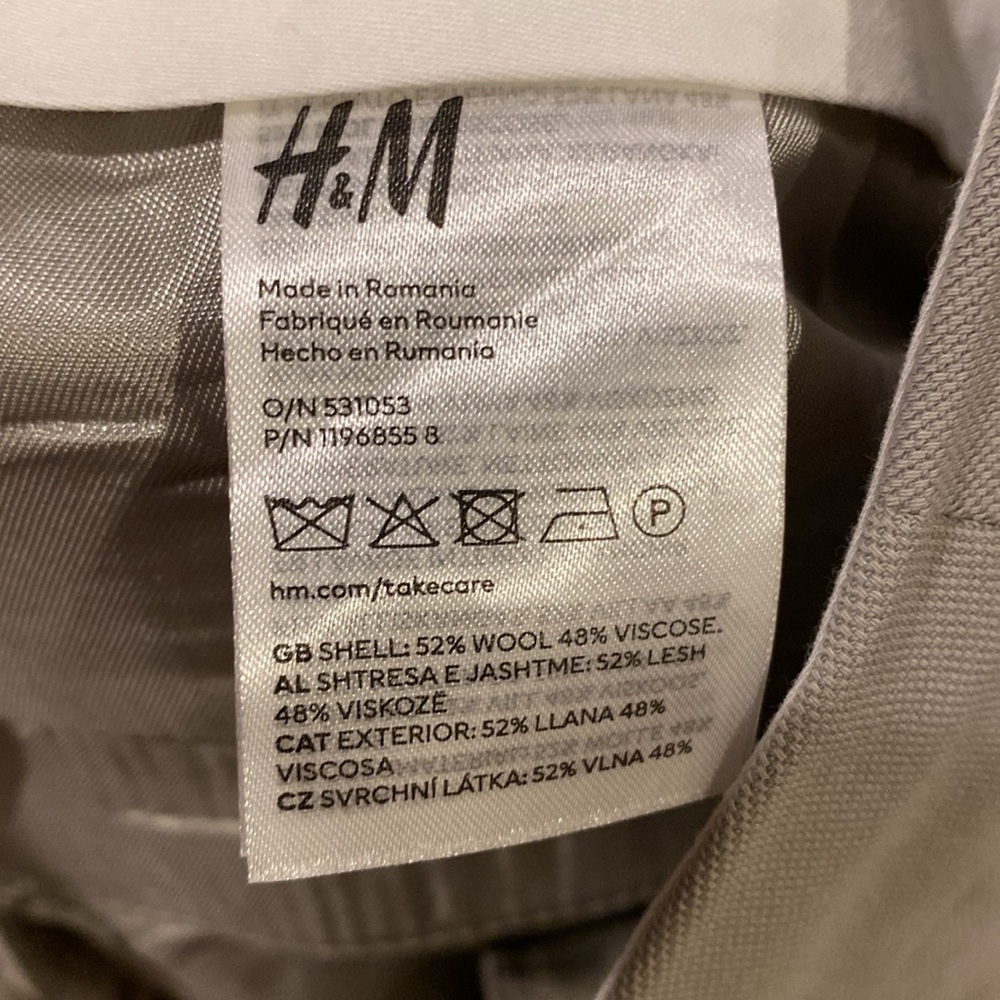 H&M Premium Collection Wool-Blend Wide Leg Pants - Picture 10 of 10